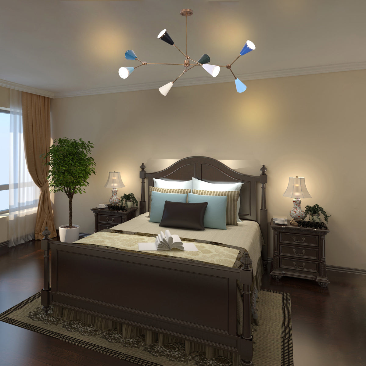 Athens Prism - Pendant Chandelier - 6 Lights - 32294