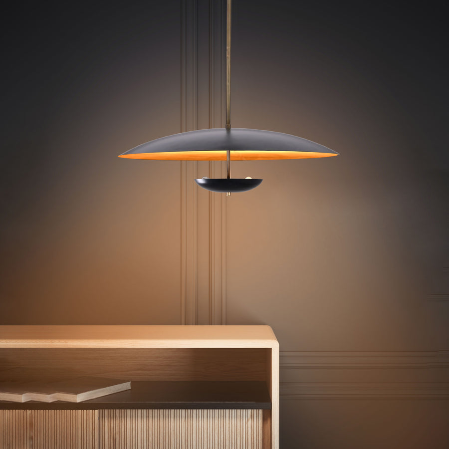 Havana Discus  -  Uplifting Ceiling Chandelier - 3 Lights - 32295