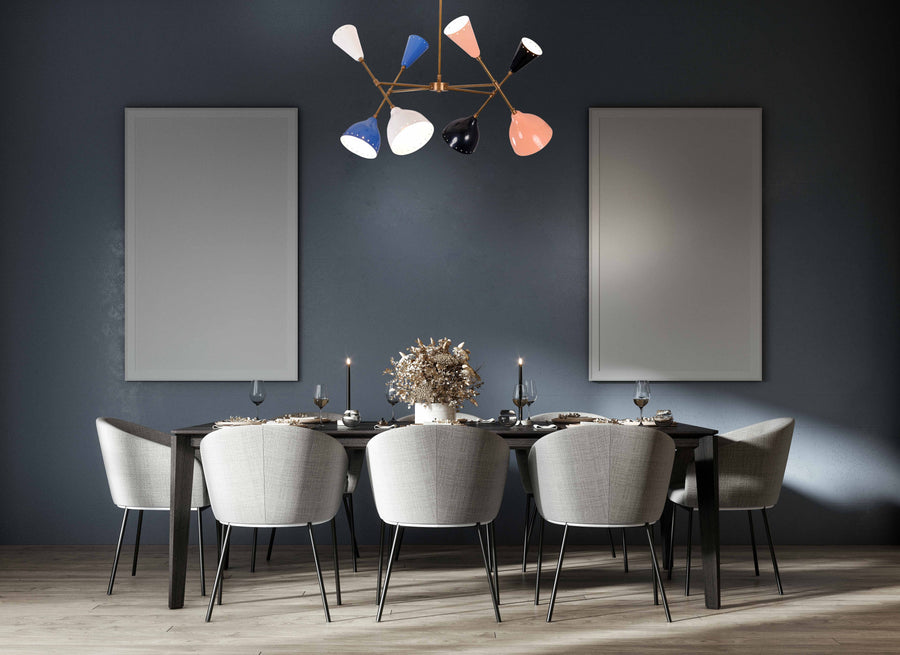 Monaco Pivot - Diabolo Chandelier - 8 Lights - 32297