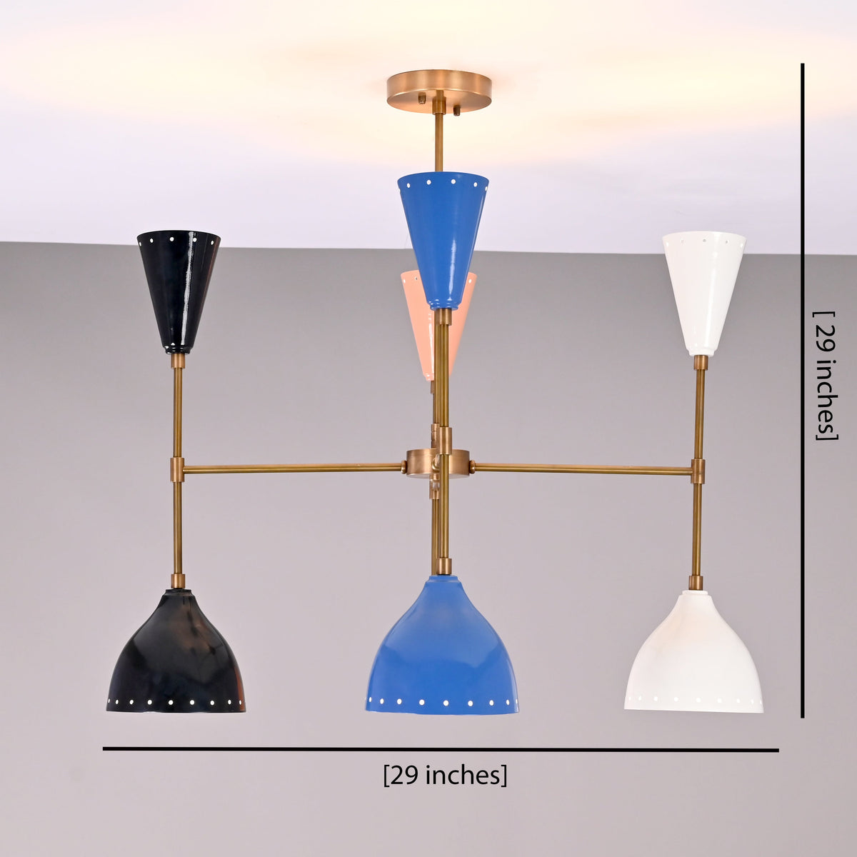 Monaco Pivot - Diabolo Chandelier - 8 Lights - 32297