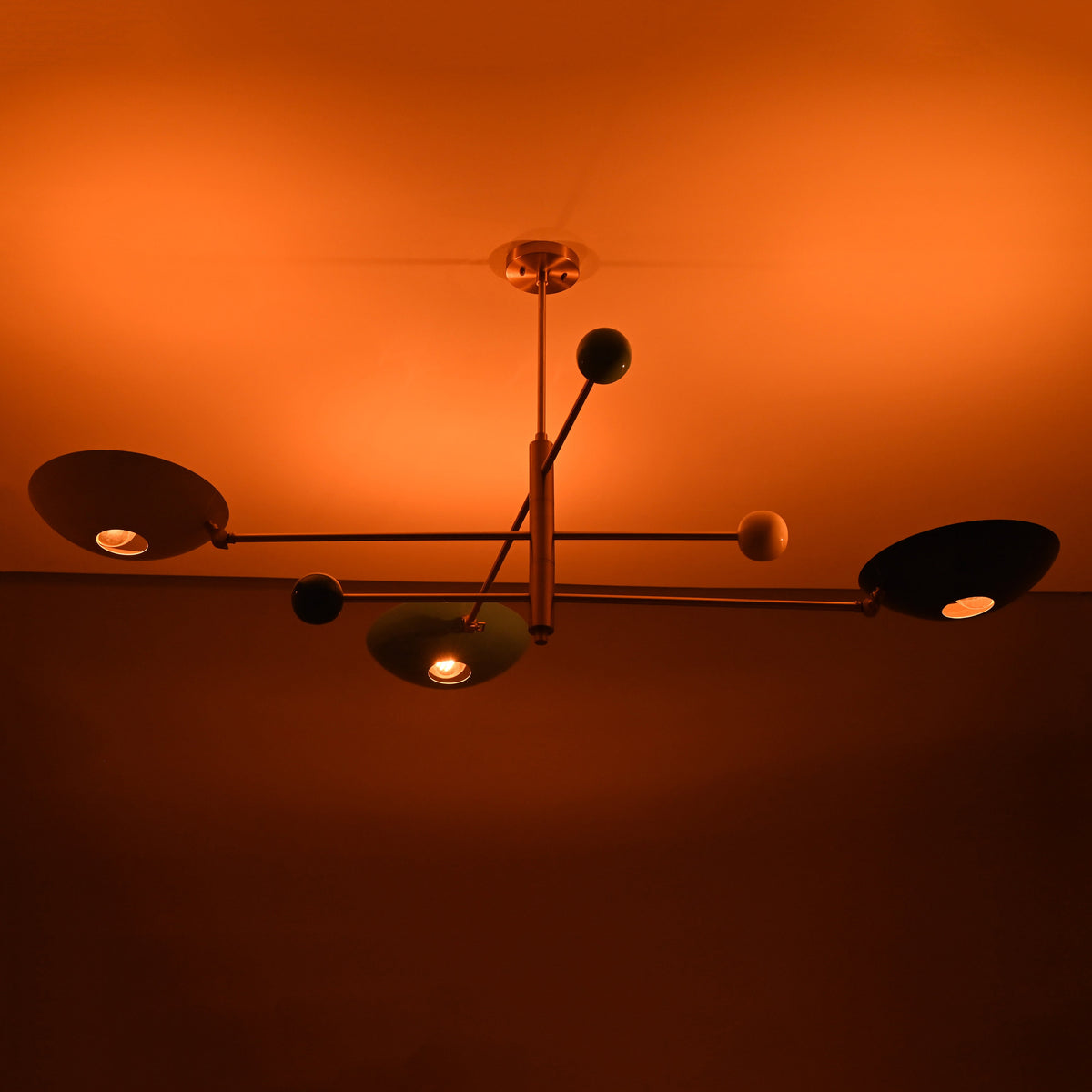 Havana Orbital Mid-century Chandelier - 3 Lights - 32298