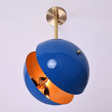 Tokyo Crest  -  Uplifting Mid-century Chandelier - 6 Lights - 32299