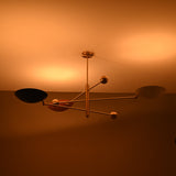 Berlin Orbital - Brass Chandelier - 3 Lights - 32300