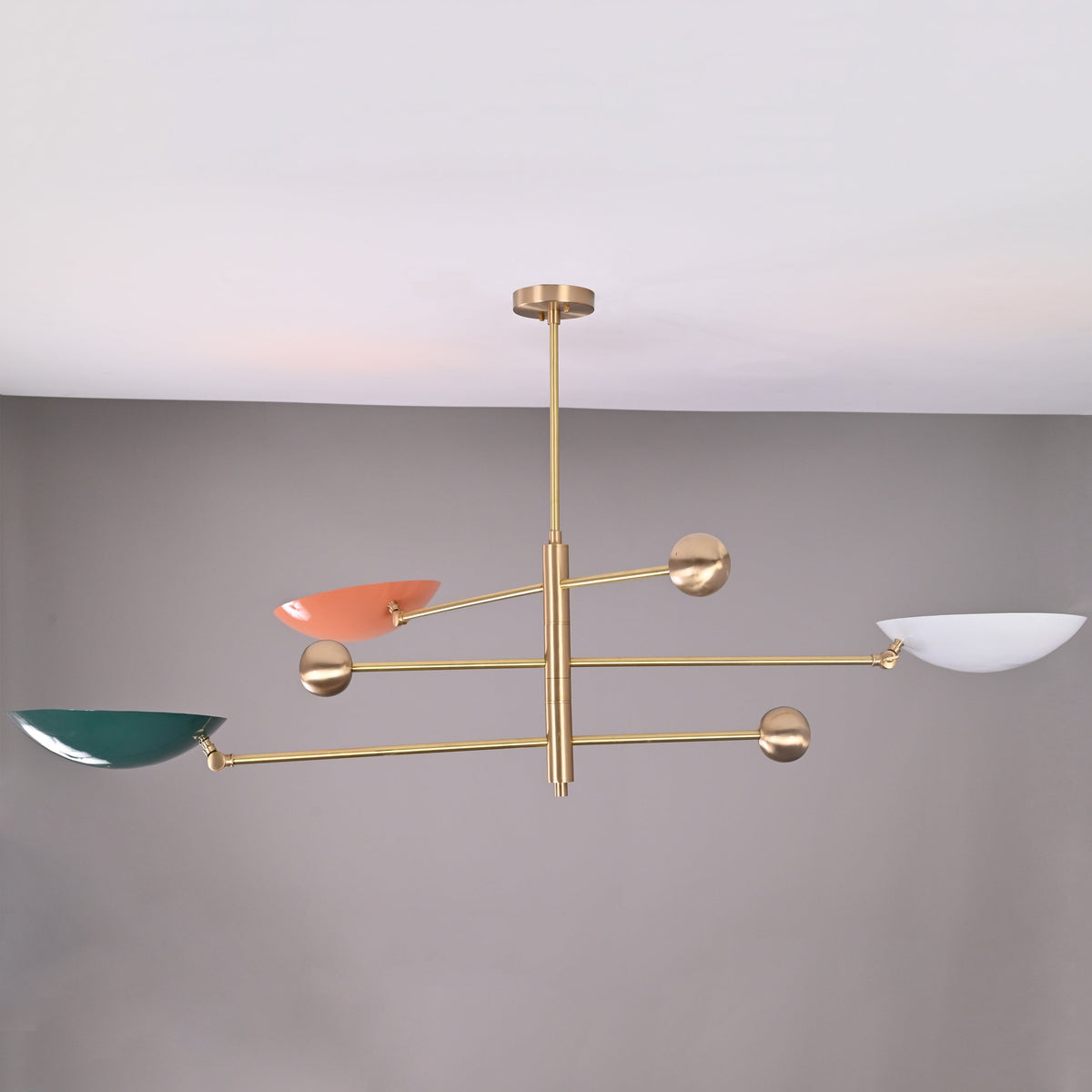 Berlin Orbital - Brass Chandelier - 3 Lights - 32300