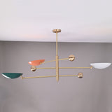 Berlin Orbital - Brass Chandelier - 3 Lights - 32300