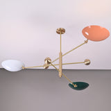 Berlin Orbital - Brass Chandelier - 3 Lights - 32300