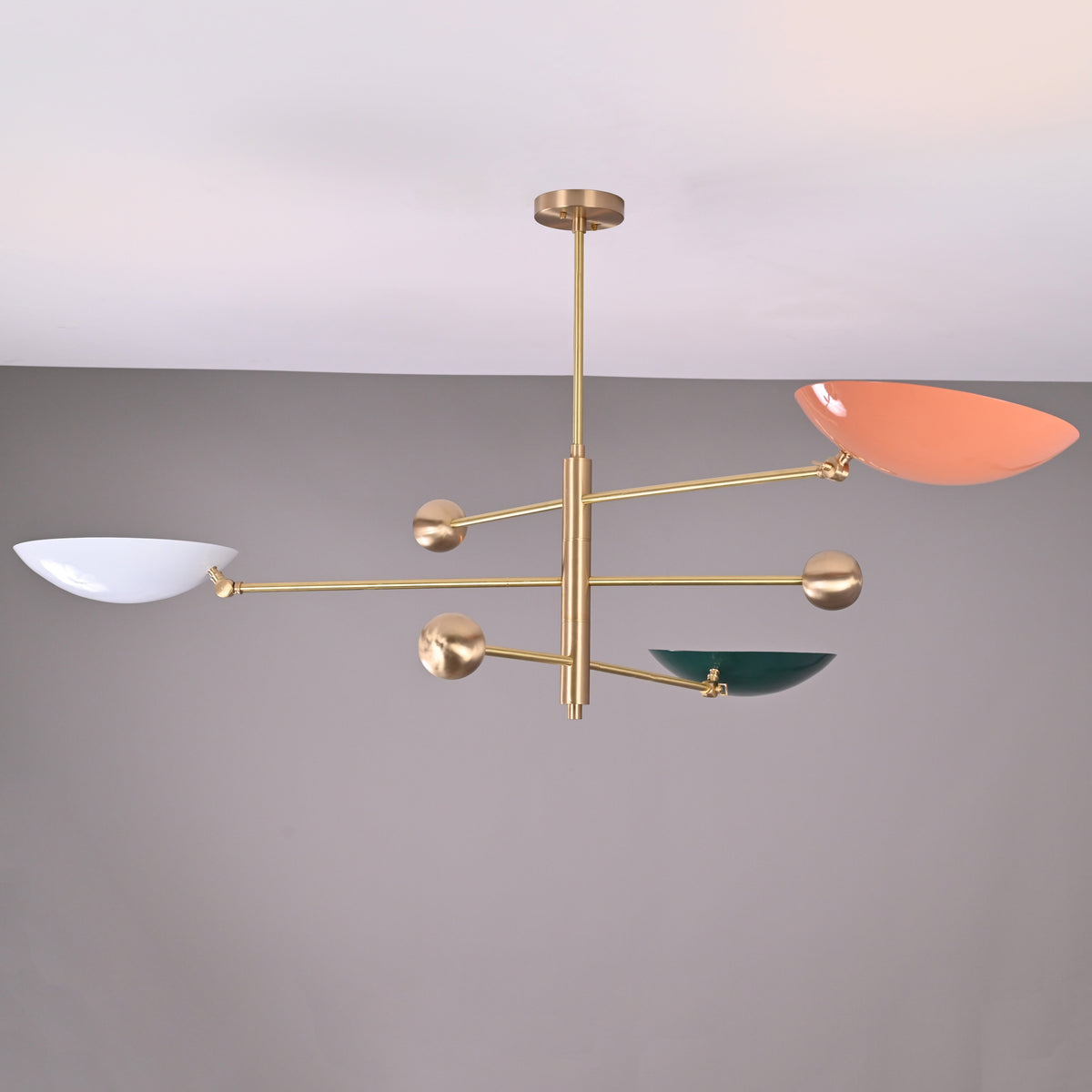 Berlin Orbital - Brass Chandelier - 3 Lights - 32300