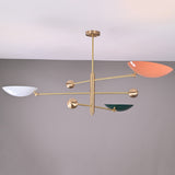 Berlin Orbital - Brass Chandelier - 3 Lights - 32300
