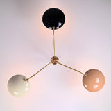 Rome Discus  - Flush Mount Uplifting Chandelier - 3 Lights - 32303