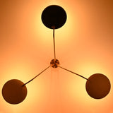 Rome Discus  - Flush Mount Uplifting Chandelier - 3 Lights - 32303