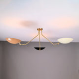 Rome Discus  - Flush Mount Uplifting Chandelier - 3 Lights - 32303