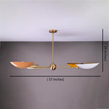 Monaco Discus  -  Uplifting Pendant Chandelier - 4 Lights - 32304