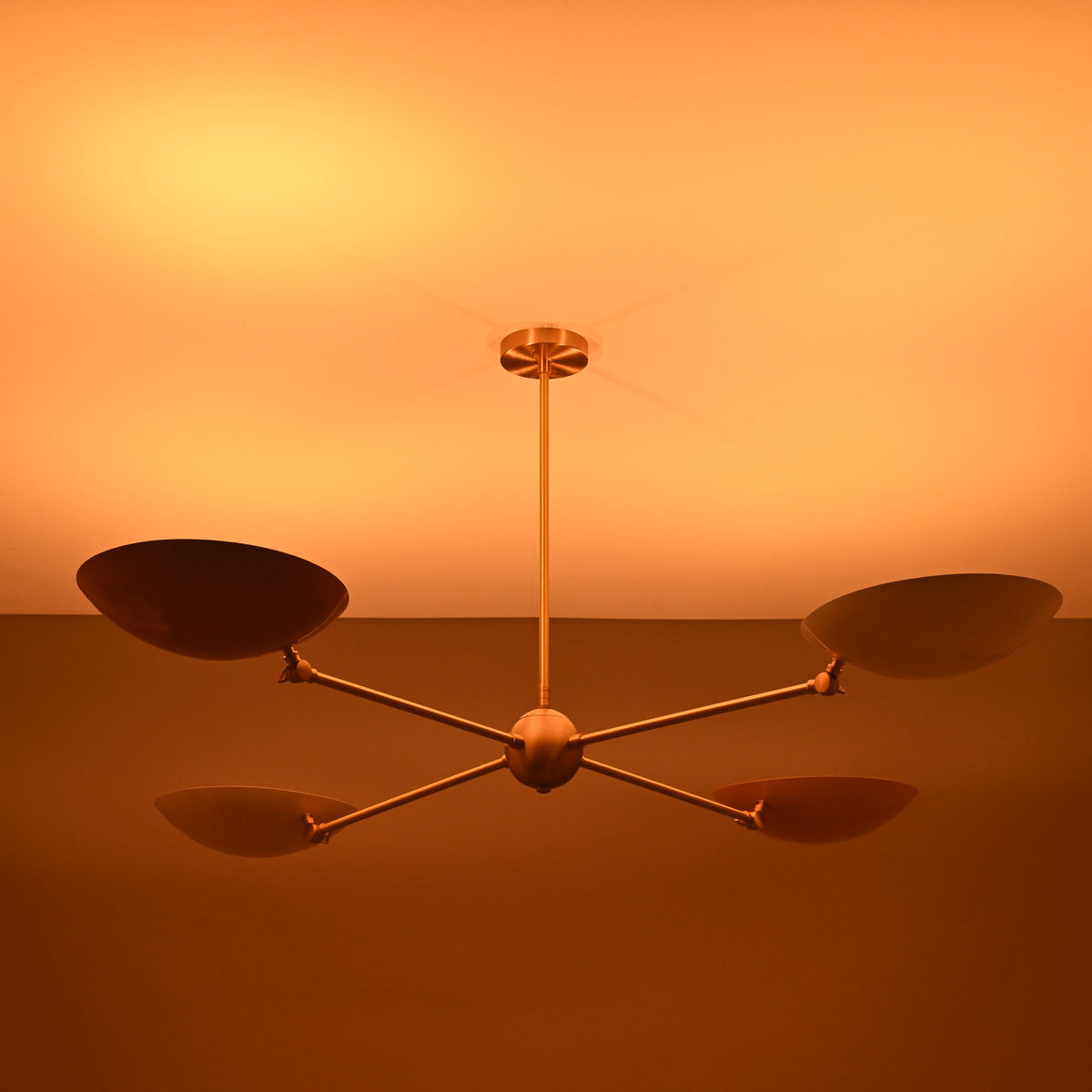 Monaco Discus  -  Uplifting Pendant Chandelier - 4 Lights - 32304