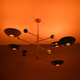 Athens Ortbital  -  Uplifting Mid-century Chandelier - 5 Lights - 32305