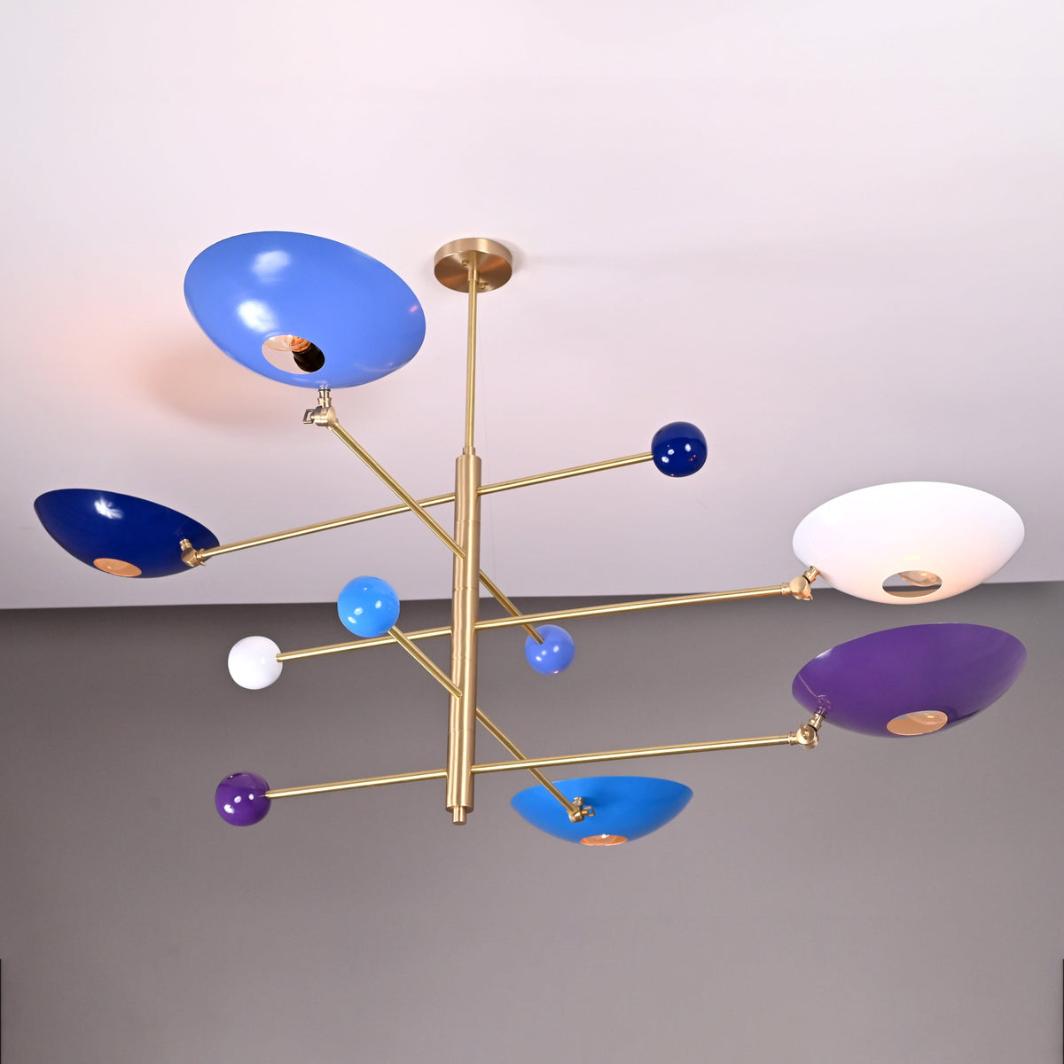 Athens Ortbital  -  Uplifting Mid-century Chandelier - 5 Lights - 32305