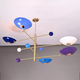 Athens Ortbital  -  Uplifting Mid-century Chandelier - 5 Lights - 32305