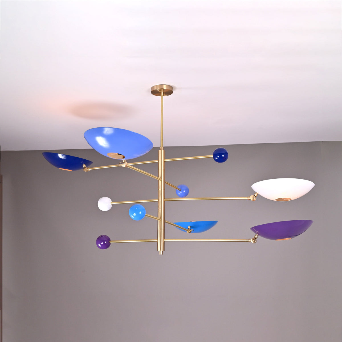 Athens Ortbital  -  Uplifting Mid-century Chandelier - 5 Lights - 32305