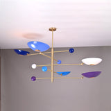 Athens Ortbital  -  Uplifting Mid-century Chandelier - 5 Lights - 32305