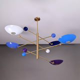Athens Ortbital  -  Uplifting Mid-century Chandelier - 5 Lights - 32305