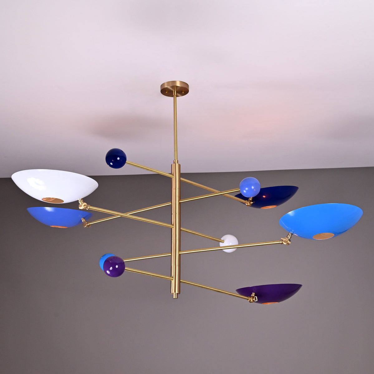 Athens Ortbital  -  Uplifting Mid-century Chandelier - 5 Lights - 32305