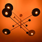 Athens Ortbital  -  Uplifting Mid-century Chandelier - 5 Lights - 32305