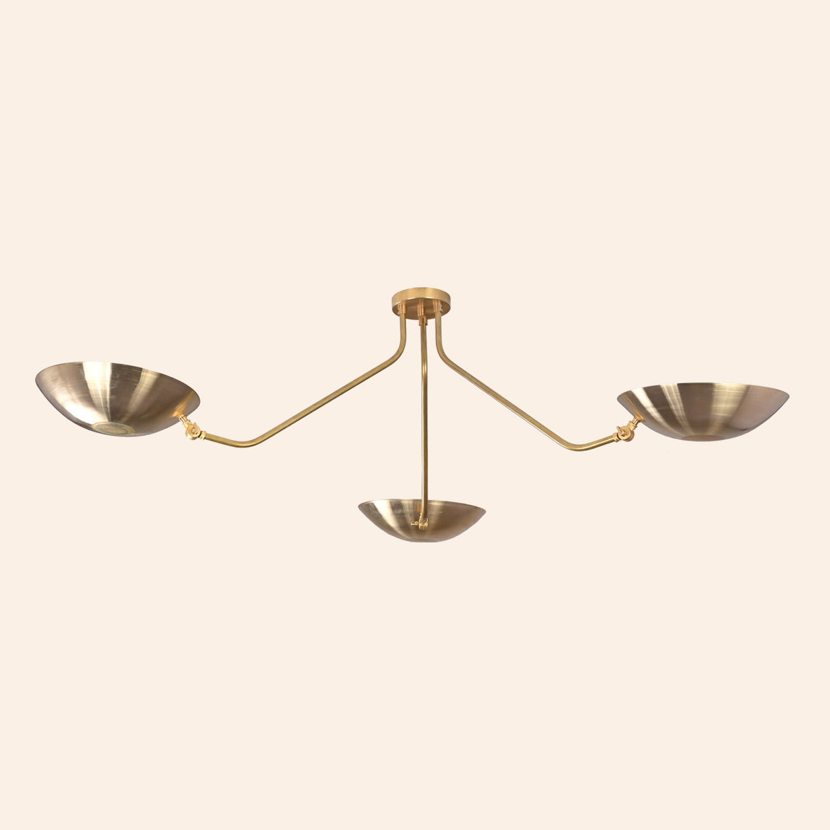 Stockholm Discus  - Flush Mount Uplifting Ceiling Chandelier - 3 Lights - 32306