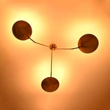 Stockholm Discus  - Flush Mount Uplifting Ceiling Chandelier - 3 Lights - 32306