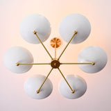 Zurich Discus  -  Uplifting Ceiling Chandelier - 6 Lights - 32308