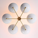 Zurich Discus  -  Uplifting Ceiling Chandelier - 6 Lights - 32308