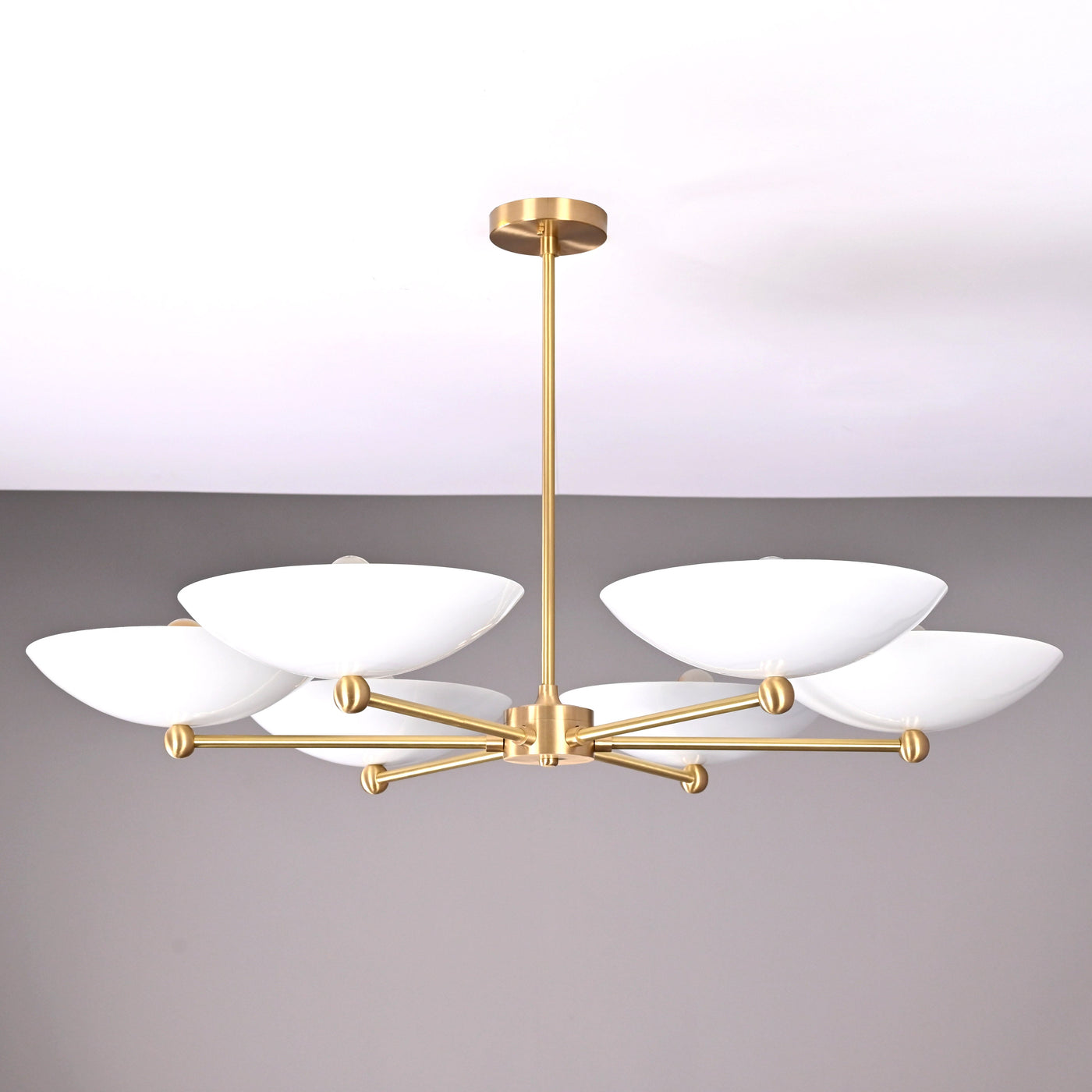 Zurich Discus  -  Uplifting Ceiling Chandelier - 6 Lights - 32308