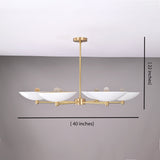 Zurich Discus  -  Uplifting Ceiling Chandelier - 6 Lights - 32308