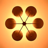 Zurich Discus  -  Uplifting Ceiling Chandelier - 6 Lights - 32308