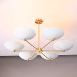 Zurich Discus  -  Uplifting Ceiling Chandelier - 6 Lights - 32308