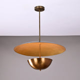 Berlin Discus  -  Uplifting Mid-century Chandelier - 3 Lights - 32309