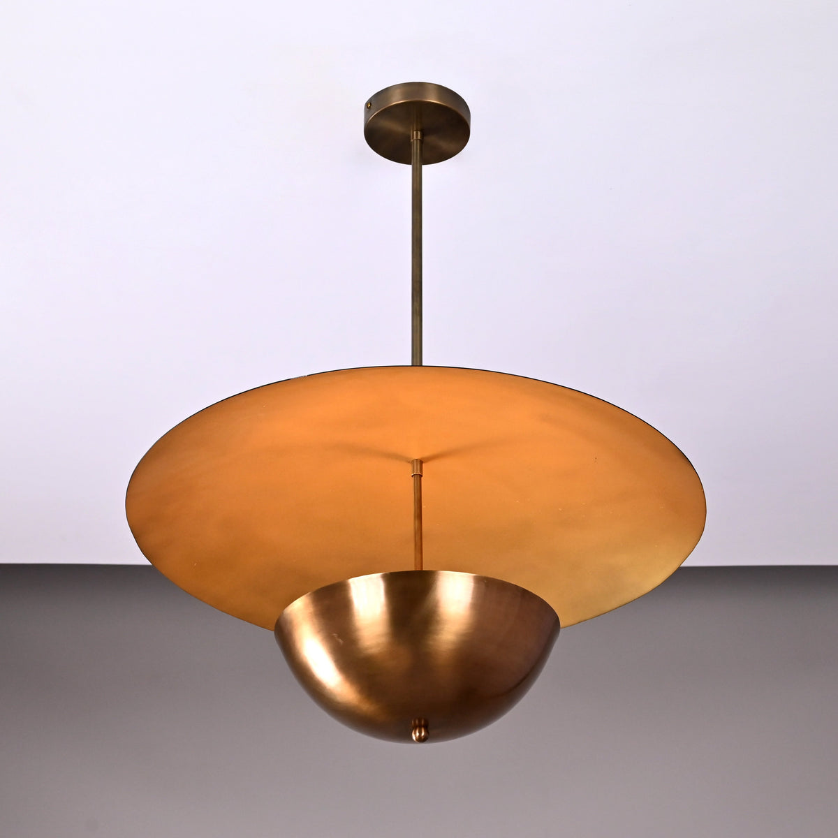 Berlin Discus  -  Uplifting Mid-century Chandelier - 3 Lights - 32309