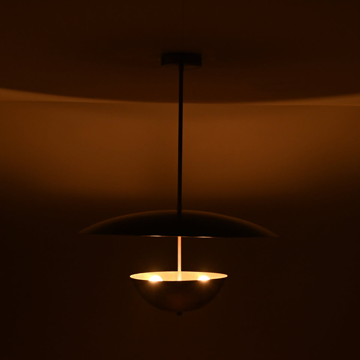 Berlin Discus  -  Uplifting Mid-century Chandelier - 3 Lights - 32309