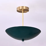 Athens Discus  -  Uplifting Brass Chandelier - 3 Lights - 32311