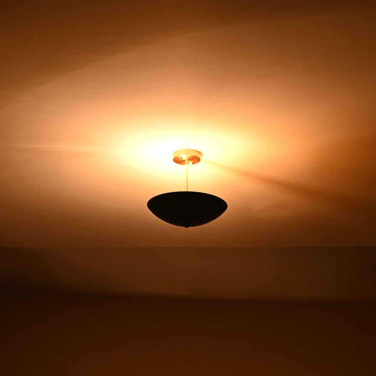 Athens Discus  -  Uplifting Brass Chandelier - 3 Lights - 32311