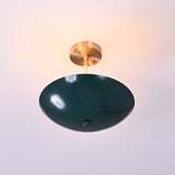 Athens Discus  -  Uplifting Brass Chandelier - 3 Lights - 32311