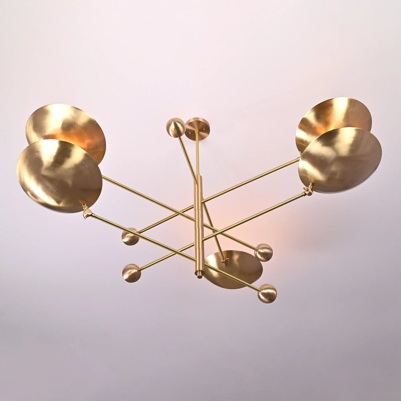 Zurich Ortbital  -  Uplifting Brass Chandelier - 5 Lights - 32312