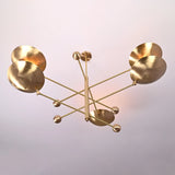 Zurich Ortbital  -  Uplifting Brass Chandelier - 5 Lights - 32312