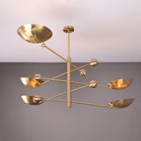 Zurich Ortbital  -  Uplifting Brass Chandelier - 5 Lights - 32312