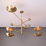 Zurich Ortbital  -  Uplifting Brass Chandelier - 5 Lights - 32312