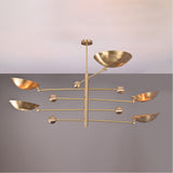 Zurich Ortbital  -  Uplifting Brass Chandelier - 5 Lights - 32312
