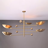 Zurich Ortbital  -  Uplifting Brass Chandelier - 5 Lights - 32312