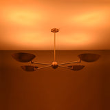 Lisbon Discus  -  Uplifting Chandelier - 4 Lights - 32315