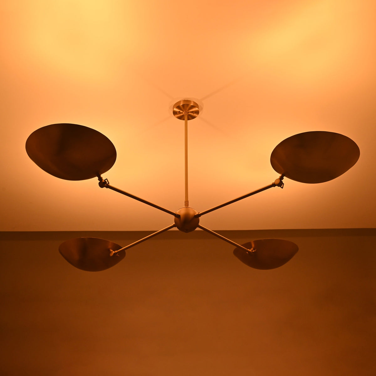 Lisbon Discus  -  Uplifting Chandelier - 4 Lights - 32315