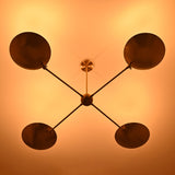Lisbon Discus  -  Uplifting Chandelier - 4 Lights - 32315