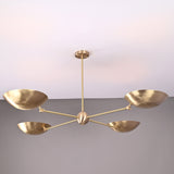 Lisbon Discus  -  Uplifting Chandelier - 4 Lights - 32315
