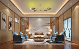 Lisbon Discus  -  Uplifting Chandelier - 4 Lights - 32315